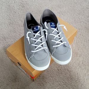 NWT Gray Sperry Top-Sider Lounge Shoes with Memory Foam